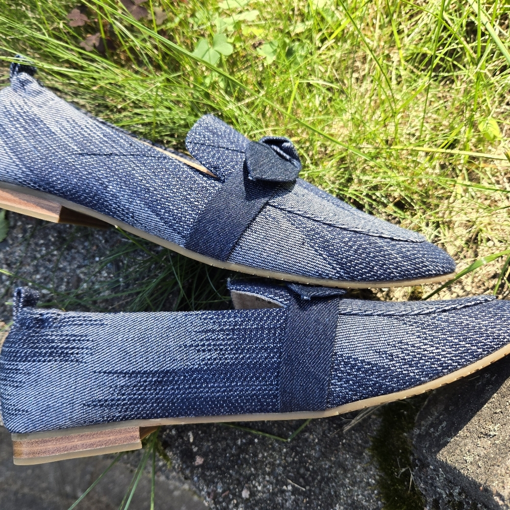 NYDJ Women's Denim Blue Loafers - Picture 3 of 5